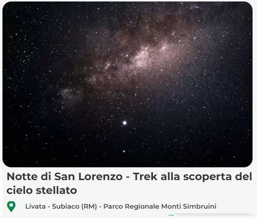 Notte di San Lorenzo Roma Lazio